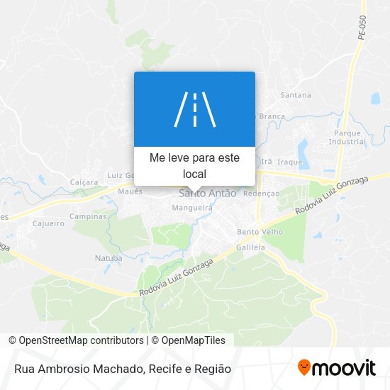 Rua Ambrosio Machado mapa