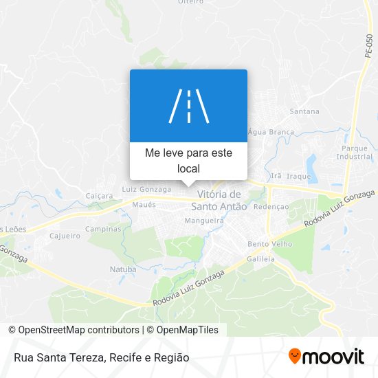 Rua Santa Tereza mapa