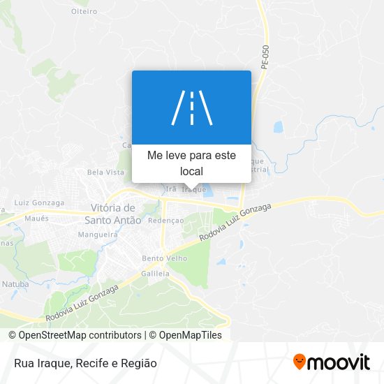 Rua Iraque mapa