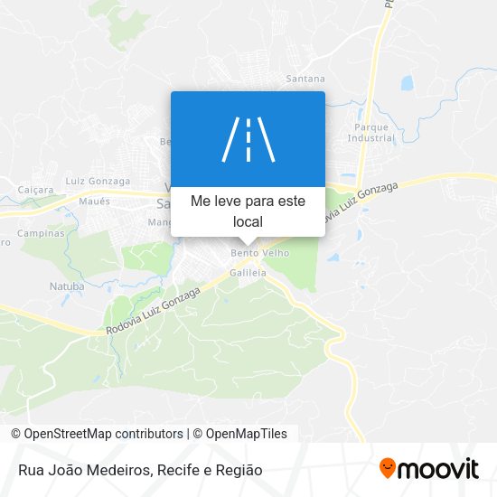 Rua João Medeiros mapa