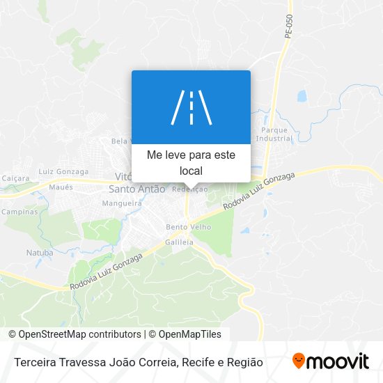 Terceira Travessa João Correia mapa