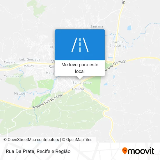 Rua Da Prata mapa