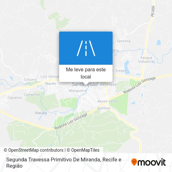 Segunda Travessa Primitivo De Miranda mapa