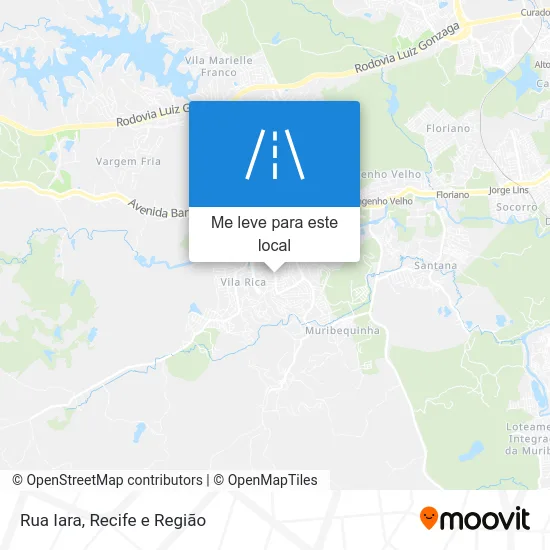 Rua Iara mapa