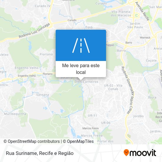 Rua Suriname mapa