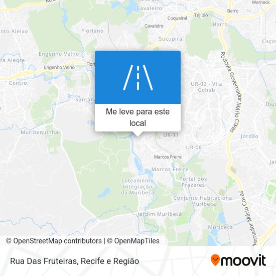 Rua Das Fruteiras mapa