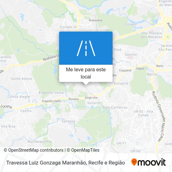 Travessa Luiz Gonzaga Maranhão mapa