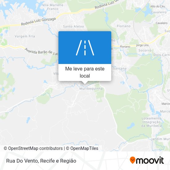 Rua Do Vento mapa