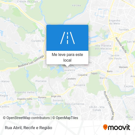 Rua Abril mapa