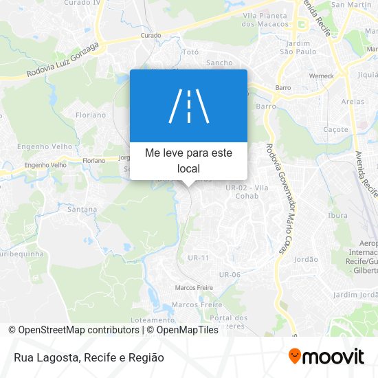 Rua Lagosta mapa