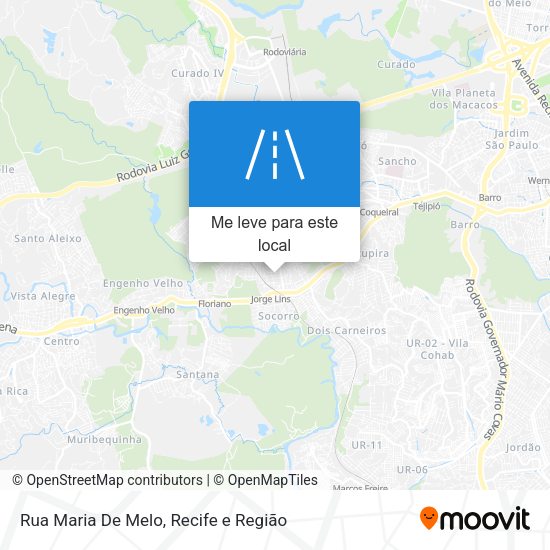 Rua Maria De Melo mapa