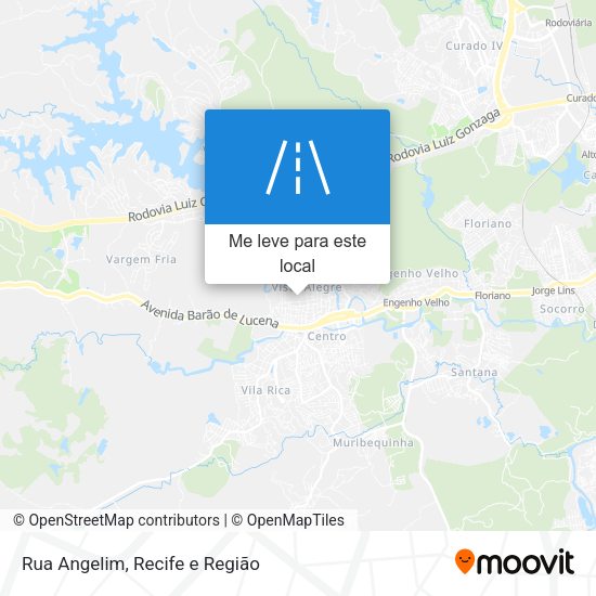 Rua Angelim mapa