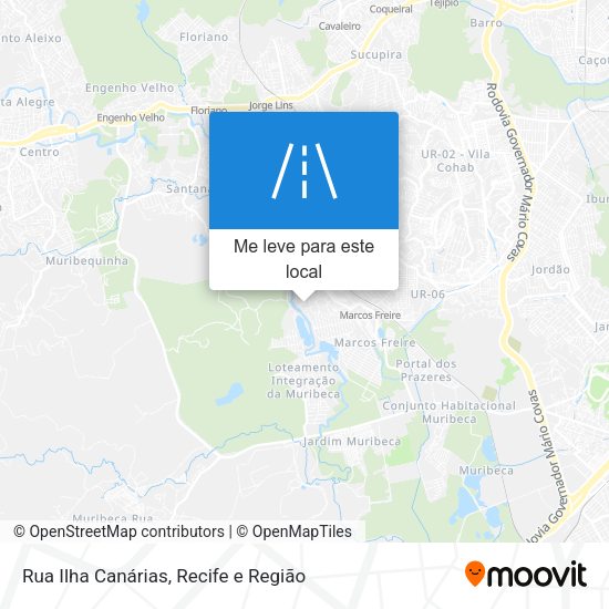 Rua Ilha Canárias mapa