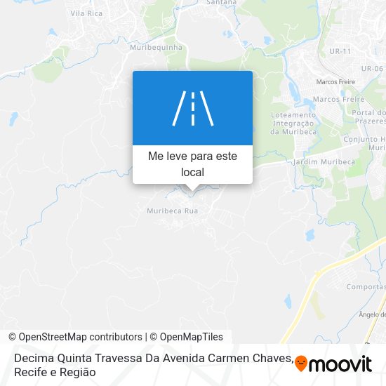 Decima Quinta Travessa Da Avenida Carmen Chaves mapa