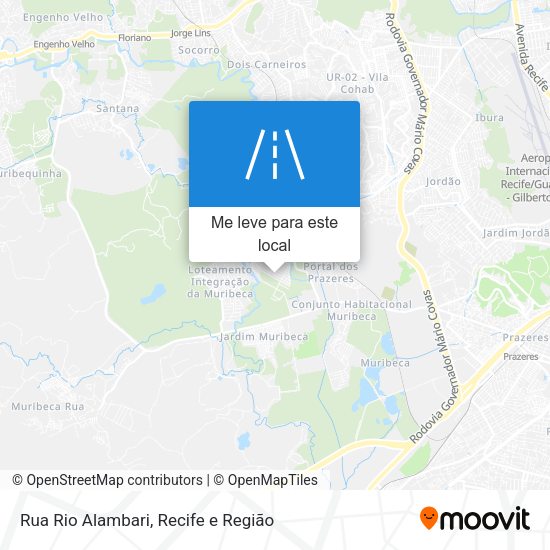Rua Rio Alambari mapa