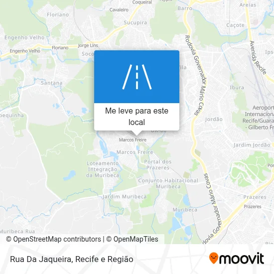 Rua Da Jaqueira mapa