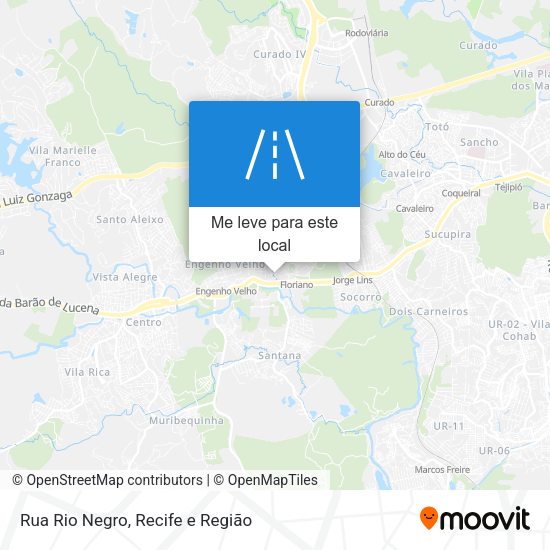 Rua Rio Negro mapa