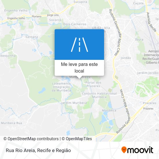 Rua Rio Areia mapa