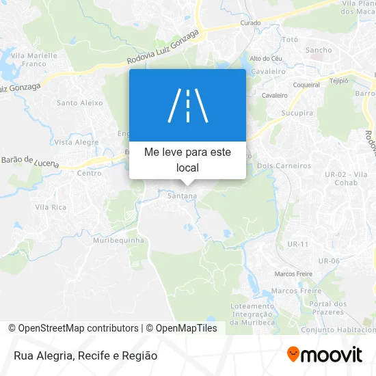 Rua Alegria mapa
