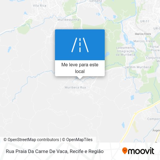Rua Praia Da Carne De Vaca mapa