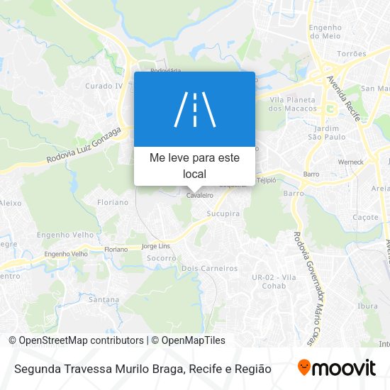 Segunda Travessa Murilo Braga mapa