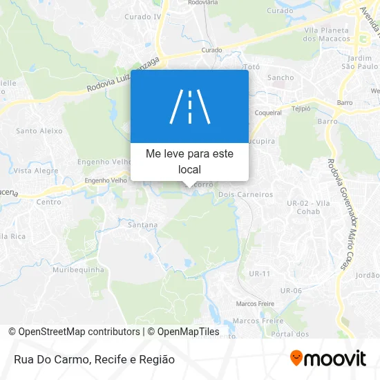 Rua Do Carmo mapa