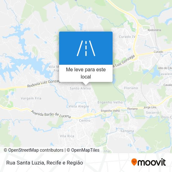Rua Santa Luzia mapa