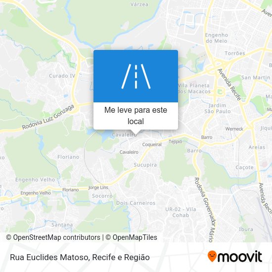Rua Euclides Matoso mapa
