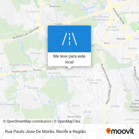 Rua Paulo Jose De Morão mapa