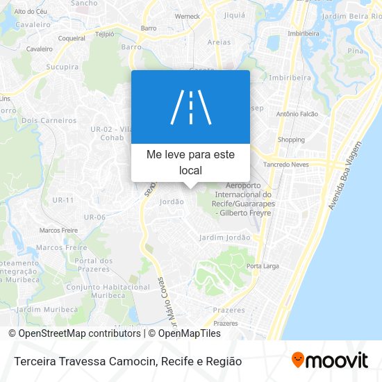 Terceira Travessa Camocin mapa