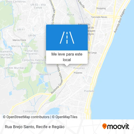 Rua Brejo Santo mapa