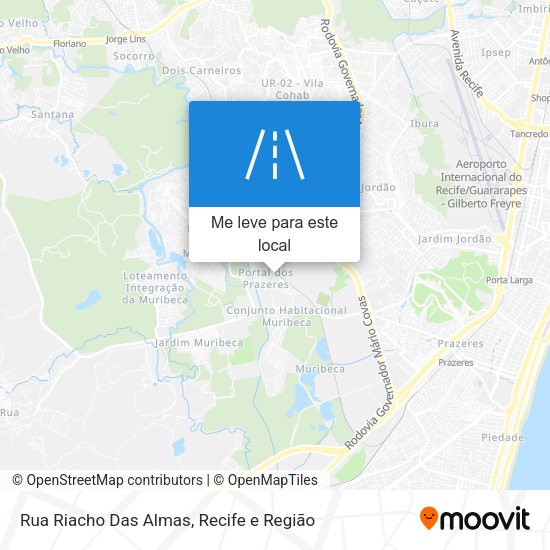Rua Riacho Das Almas mapa