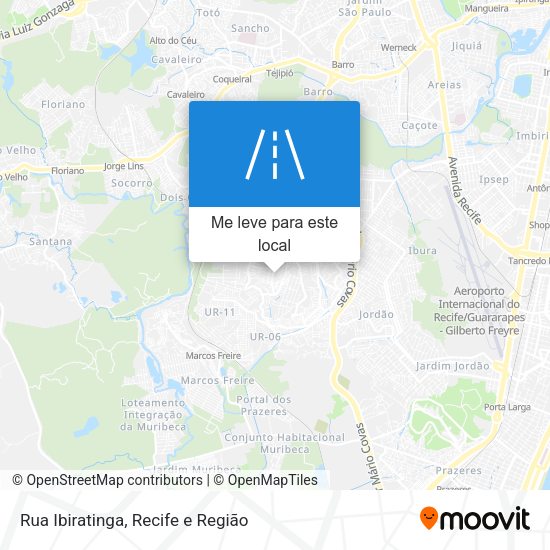 Rua Ibiratinga mapa