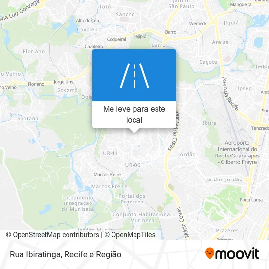 Rua Ibiratinga mapa