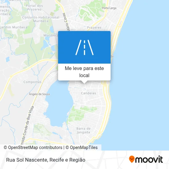 Rua Sol Nascente mapa