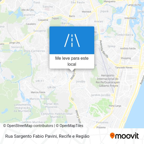 Rua Sargento Fabio Pavini mapa