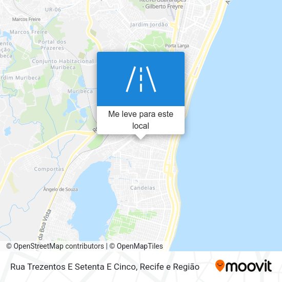 Rua Trezentos E Setenta E Cinco mapa