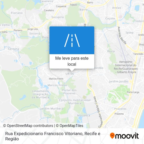 Rua Expedicionario Francisco Vitoriano mapa