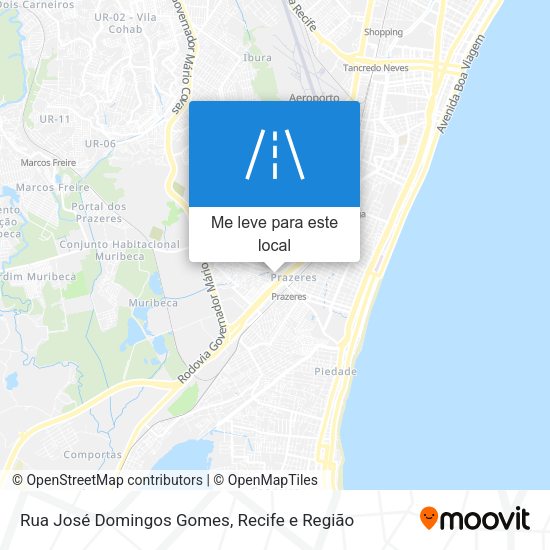 Rua José Domingos Gomes mapa