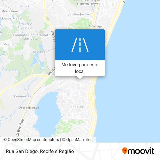 Rua San Diego mapa
