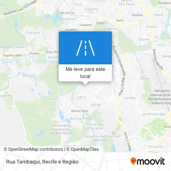 Rua Tambaqui mapa