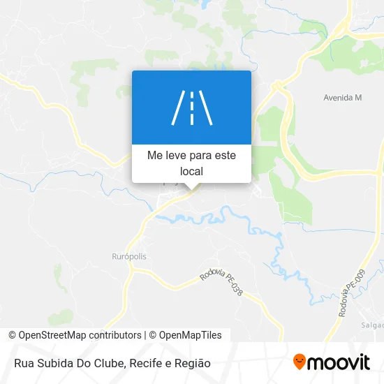 Rua Subida Do Clube mapa