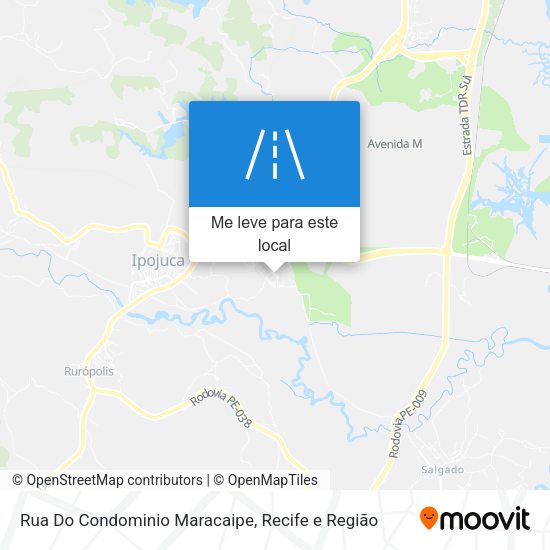 Rua Do Condominio Maracaipe mapa
