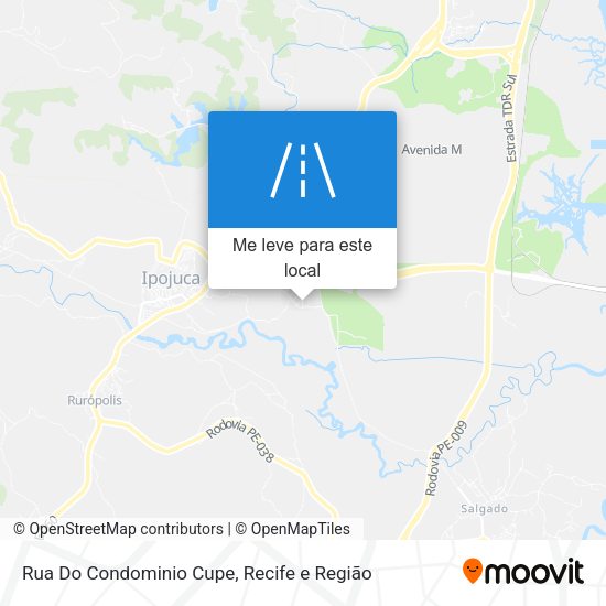 Rua Do Condominio Cupe mapa