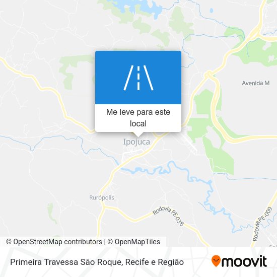 Primeira Travessa São Roque mapa