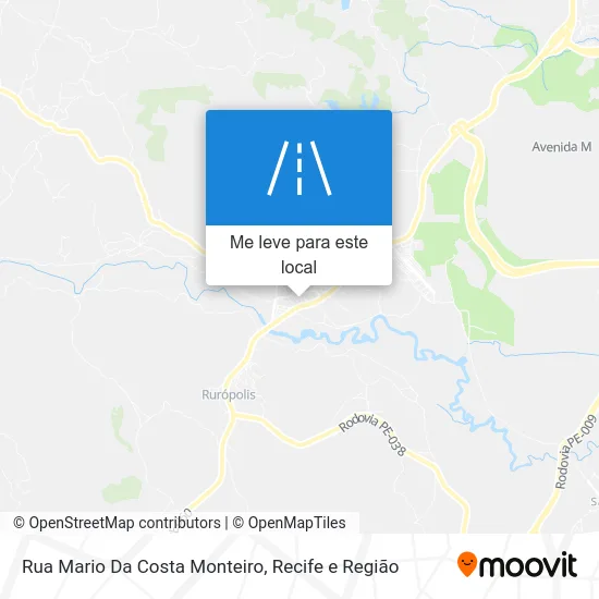 Rua Mario Da Costa Monteiro mapa