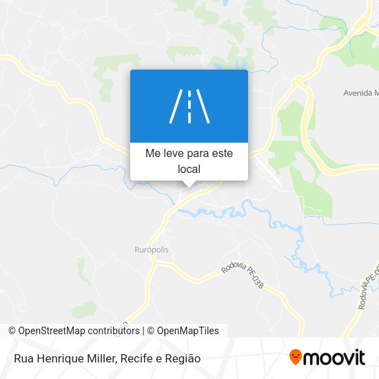 Rua Henrique Miller mapa