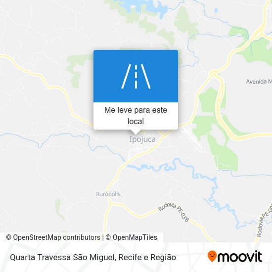 Quarta Travessa São Miguel mapa