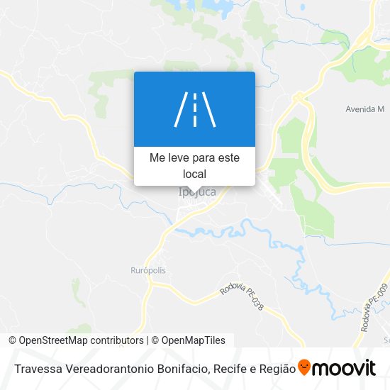 Travessa Vereadorantonio Bonifacio mapa