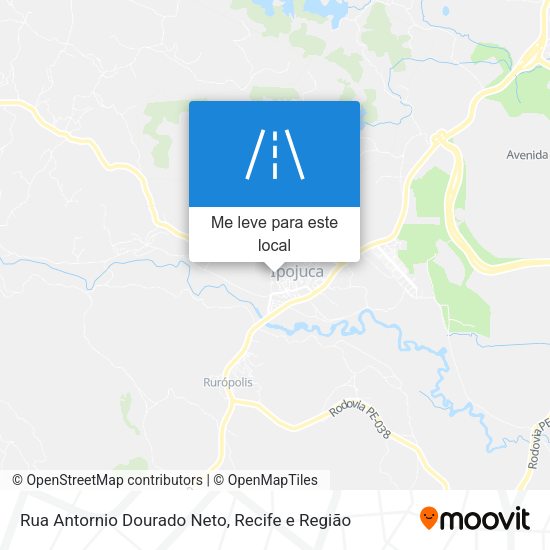 Rua Antornio Dourado Neto mapa